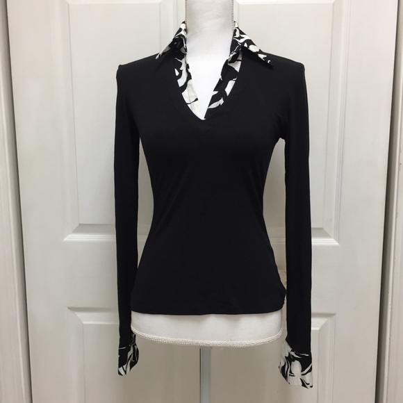 Cache Tops - Caché | Long Sleeve Top | Size Small